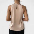 Iselin - Champagnefarget bar-skulder-topp