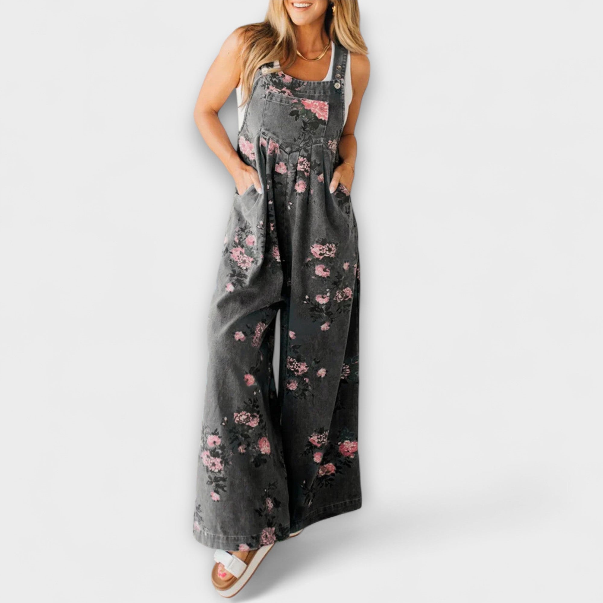 Live - Blomster-jeans-selebukse