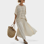 Sigrid - Beige elegant linsett