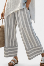 Kari - Asymmetrisk blusesett med striper