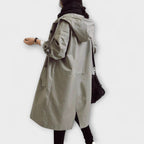 Astrid - Grå elegant trenchcoat