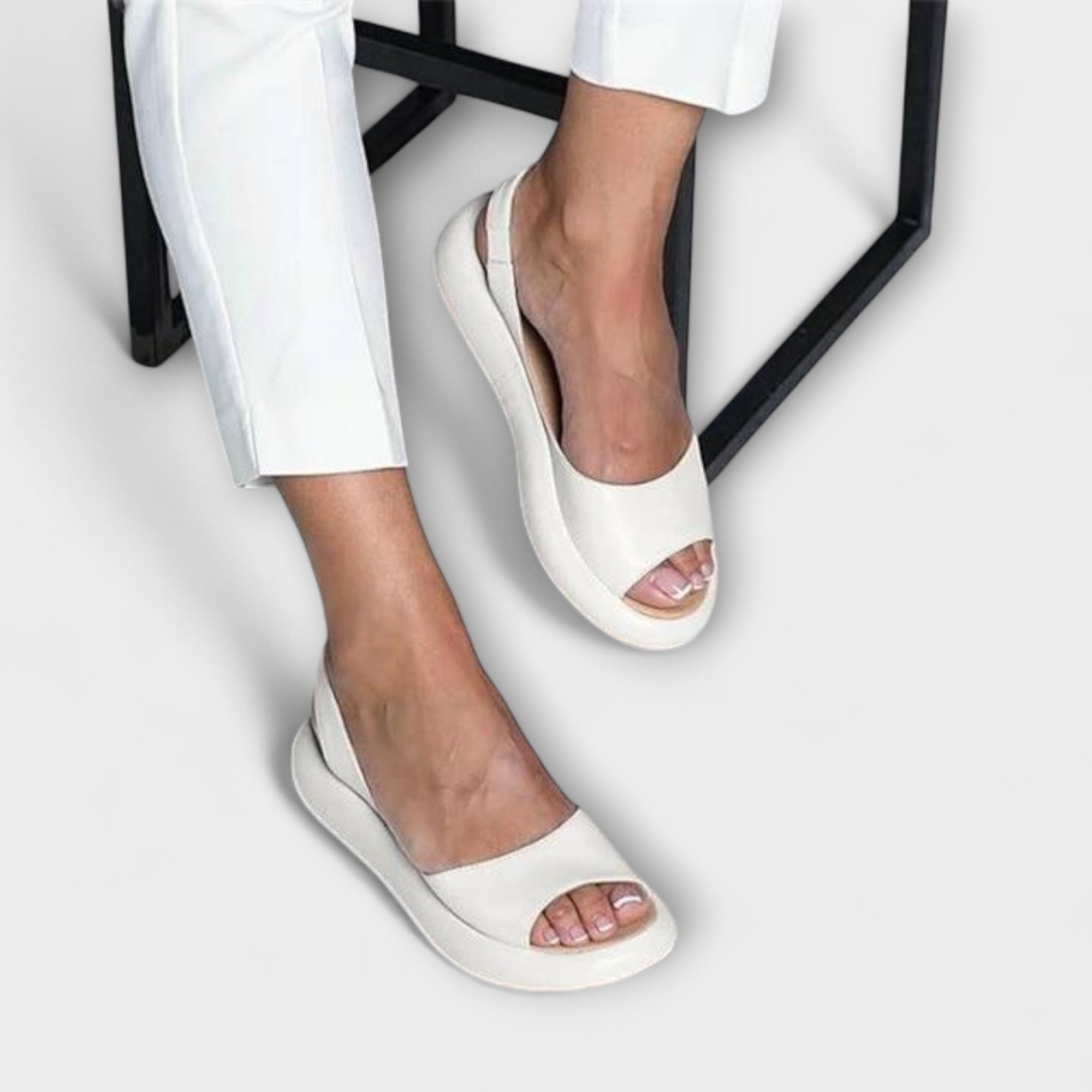 Cathrine - Rosa Blokkhæl Sandaler