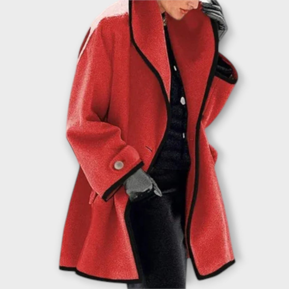 Ragnhild - Blå elegant trenchcoat