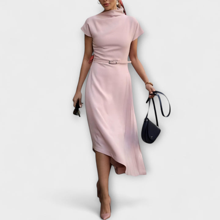Marte - Hvit asymmetrisk urban kjole
