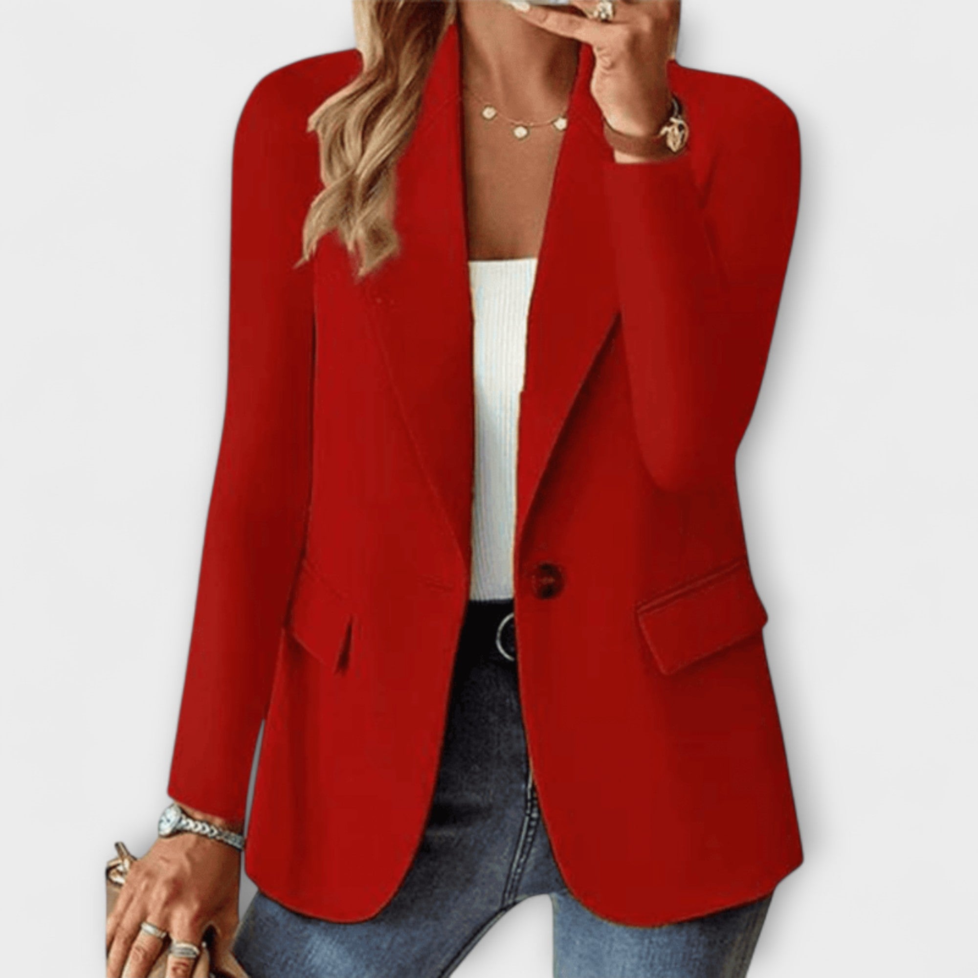 Nora - Elegant svart dameblazer