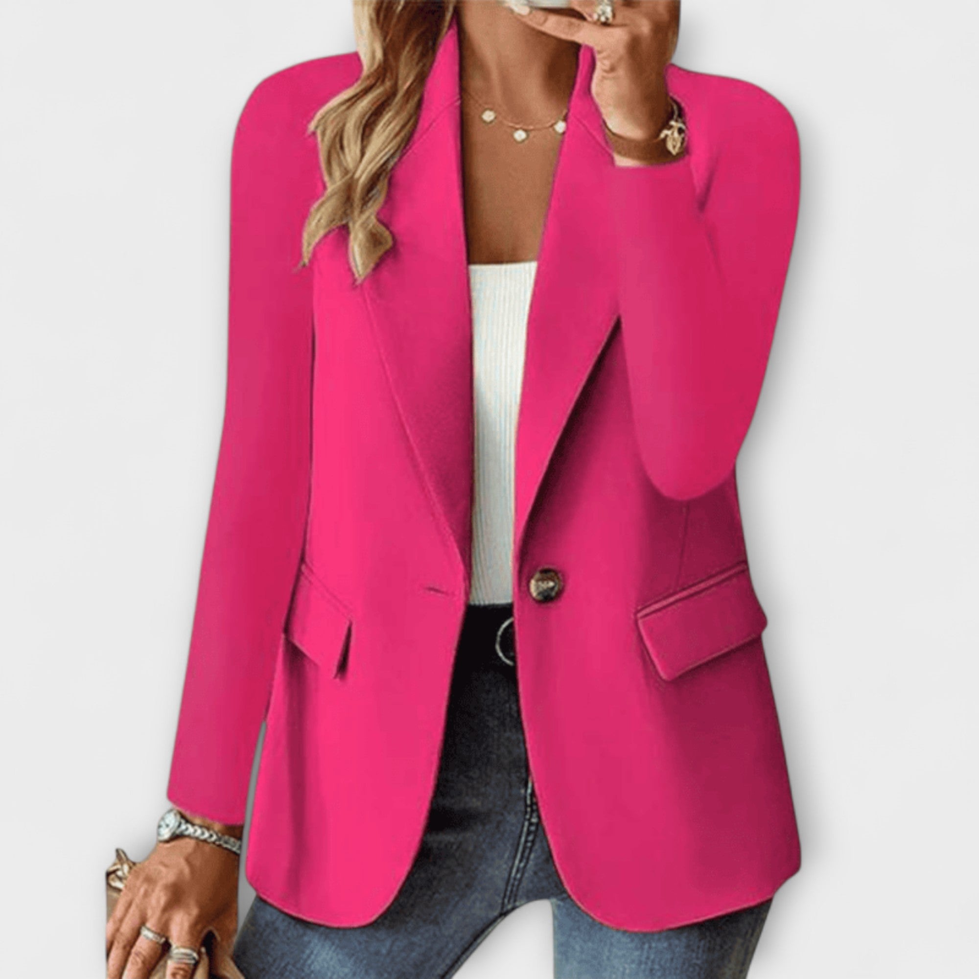 Nora - Elegant svart dameblazer