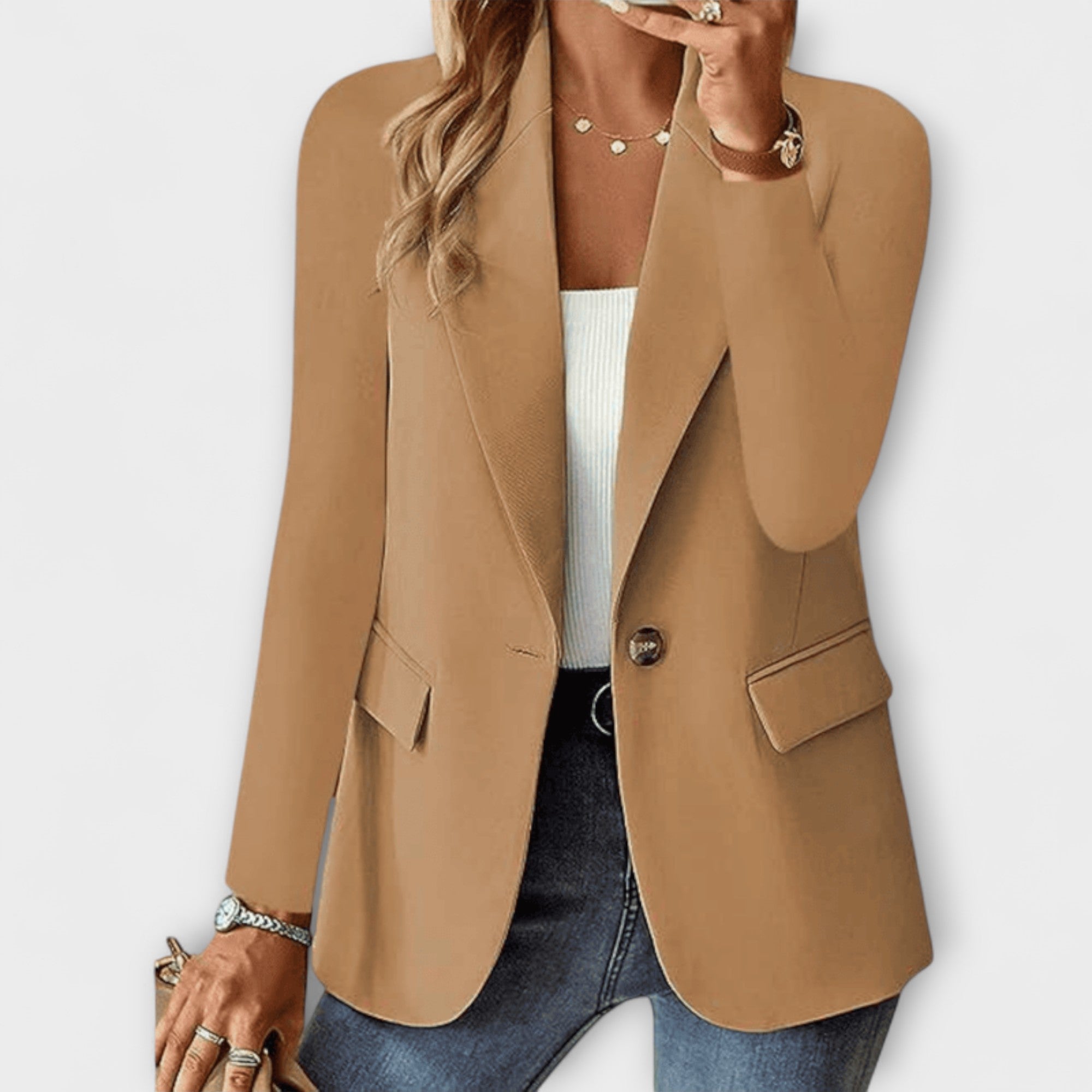 Nora - Elegant svart dameblazer